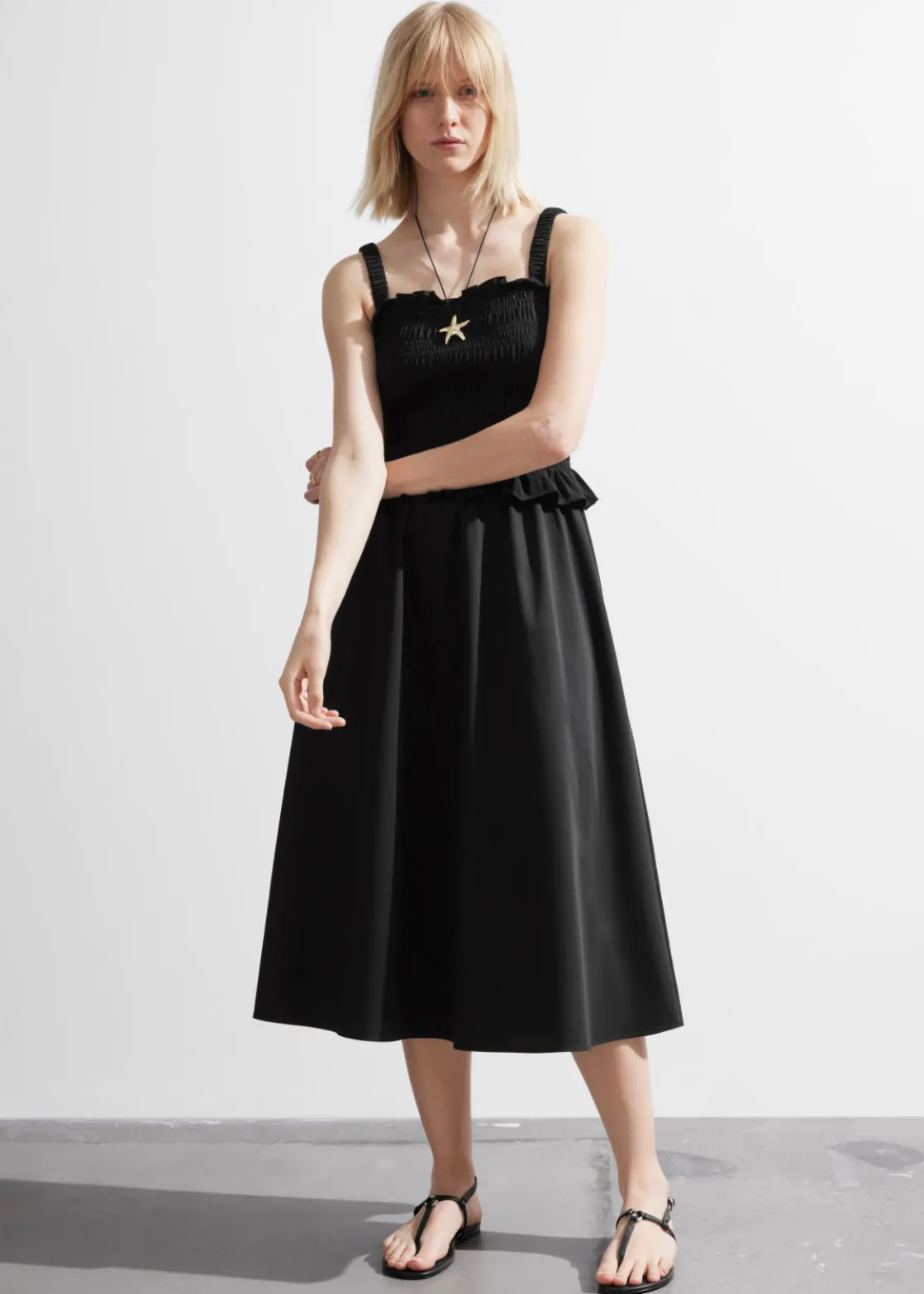 Ruched Midi Dress