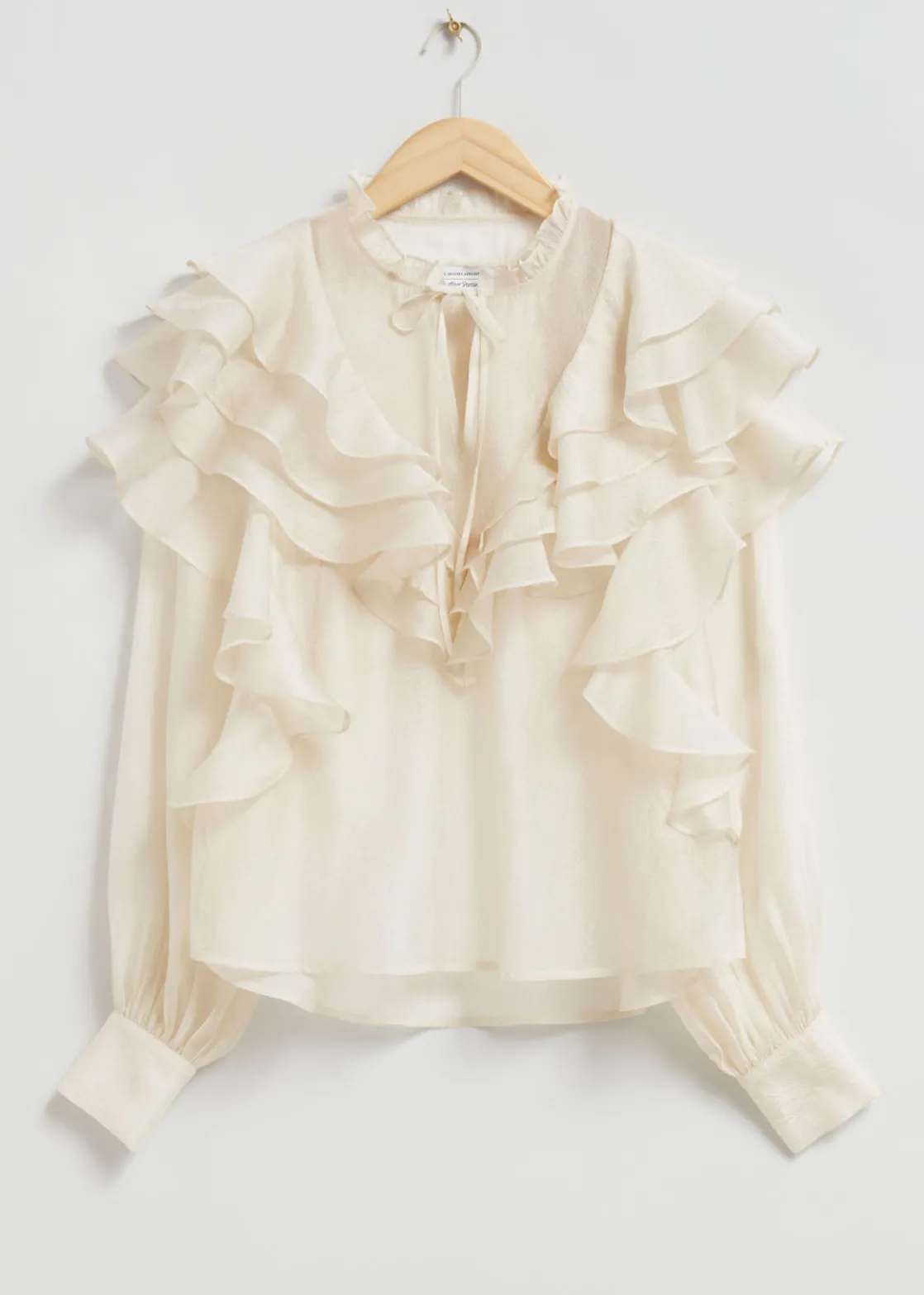 Sheer Ruffle Blouse