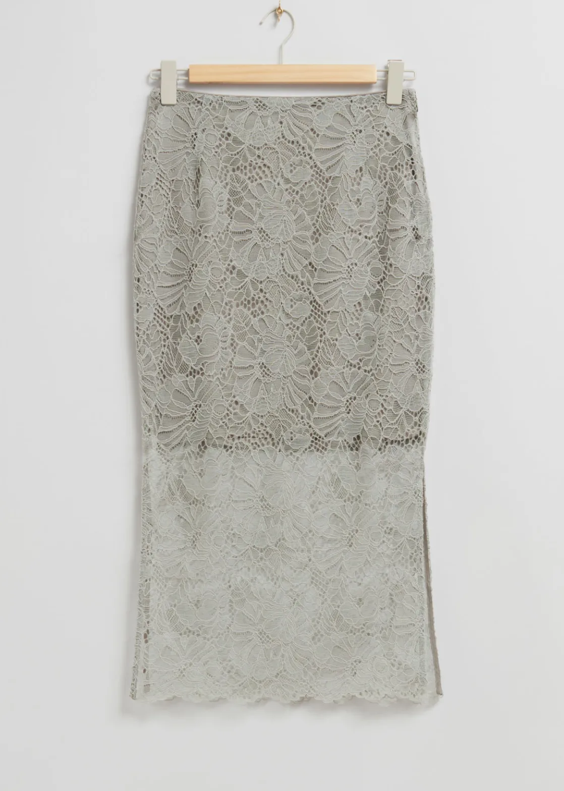 Decorative Lace Pencil Skirt