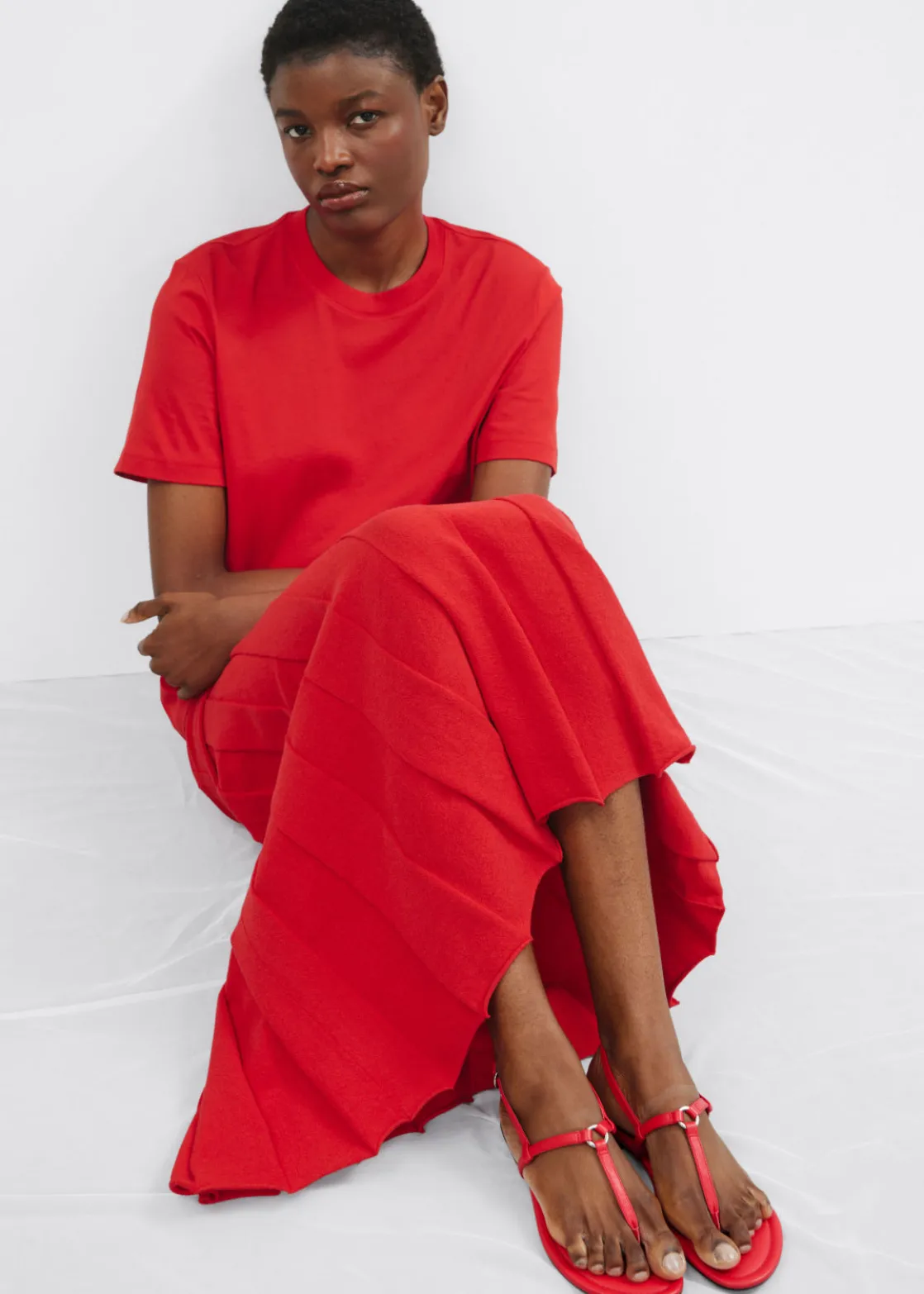 T-bar Leather Sandals