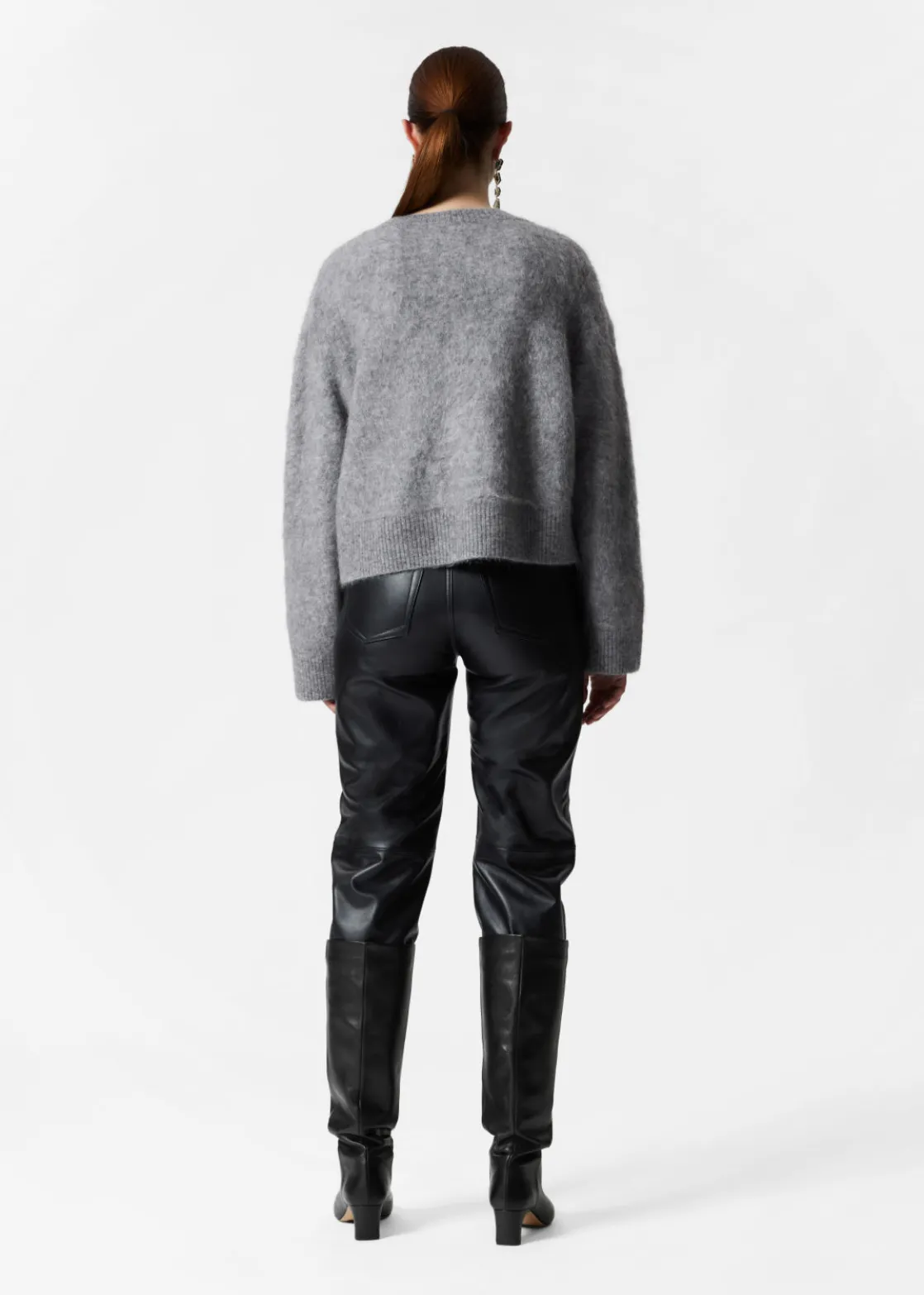 Embroidered Merino-Blend Jumper