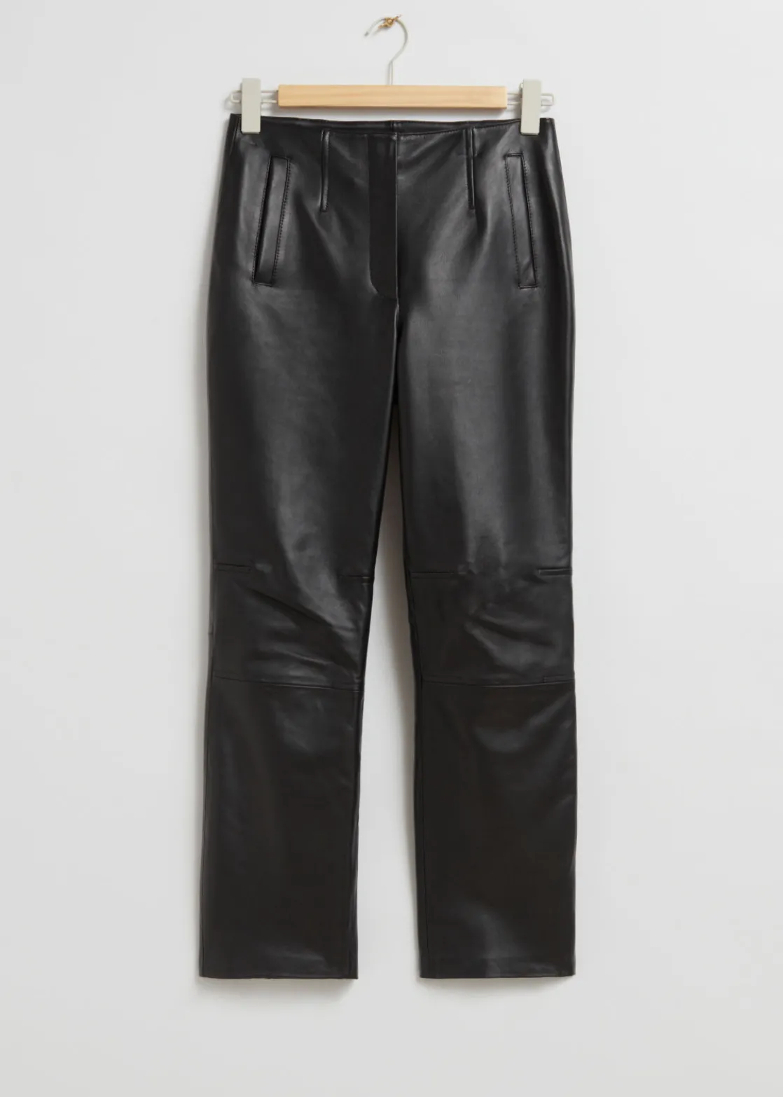 Cropped Leather Trousers