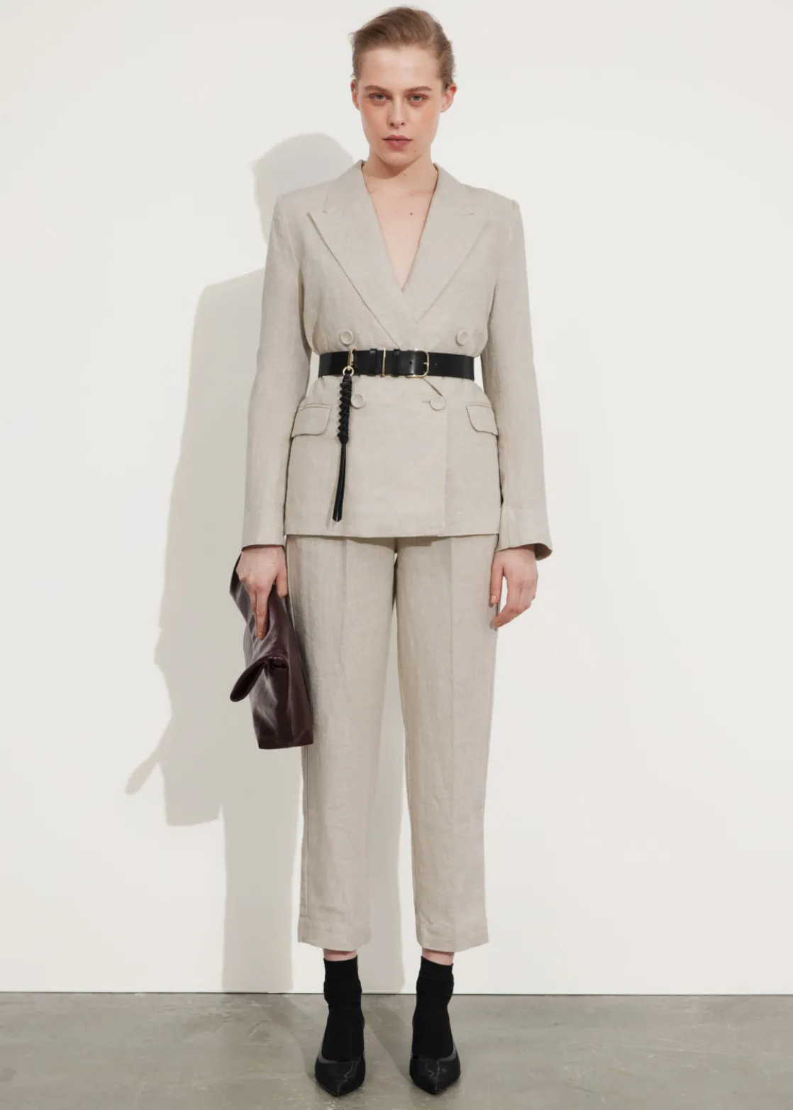 Tailored Linen Blazer