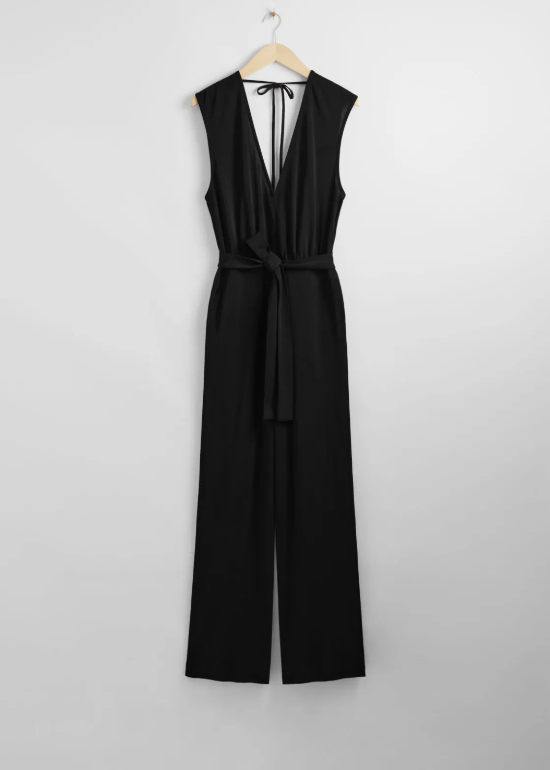 Sleeveless Open-Back Jumpsuit