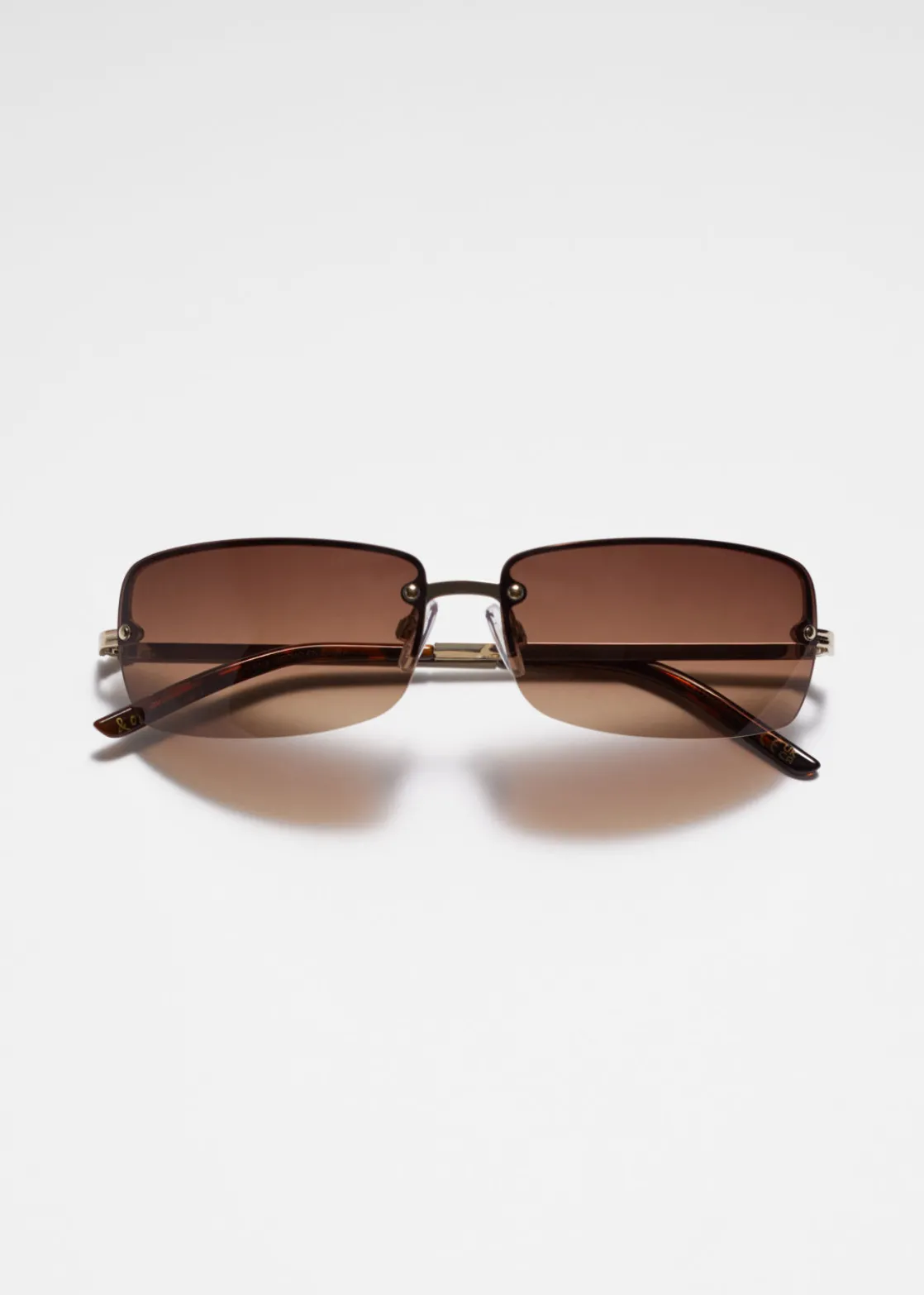 Frameless Rectangular Sunglasses