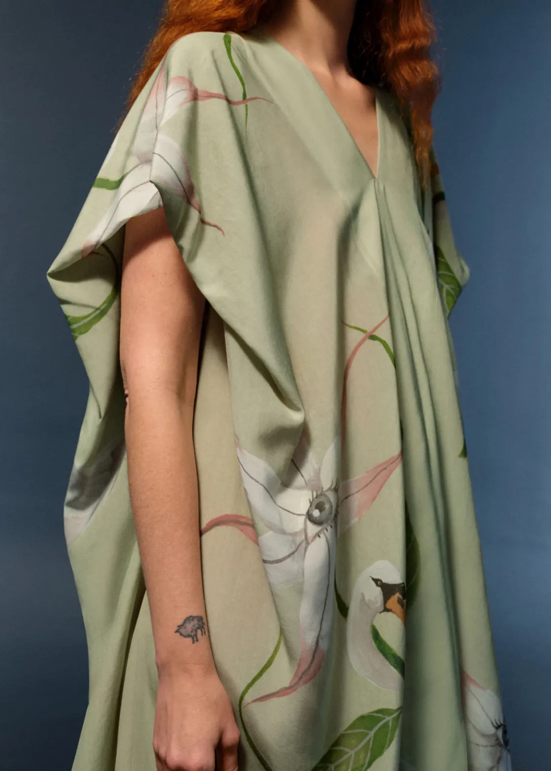 Printed Relaxed Midi Dress