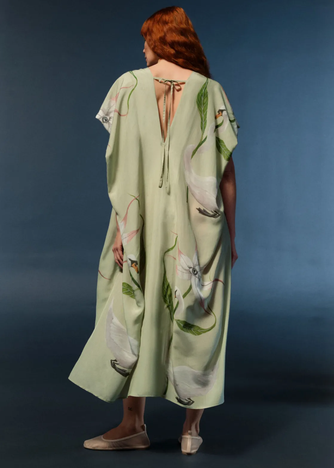 Printed Relaxed Midi Dress