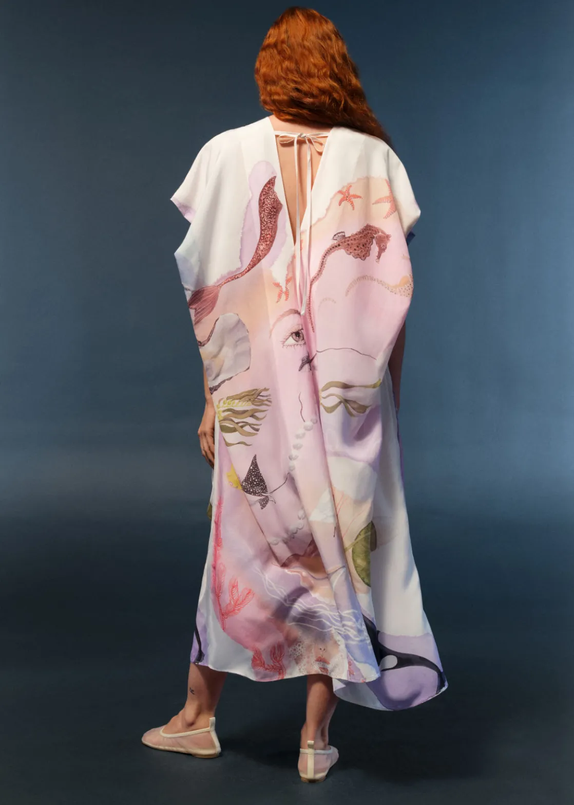 Printed Relaxed Midi Dress