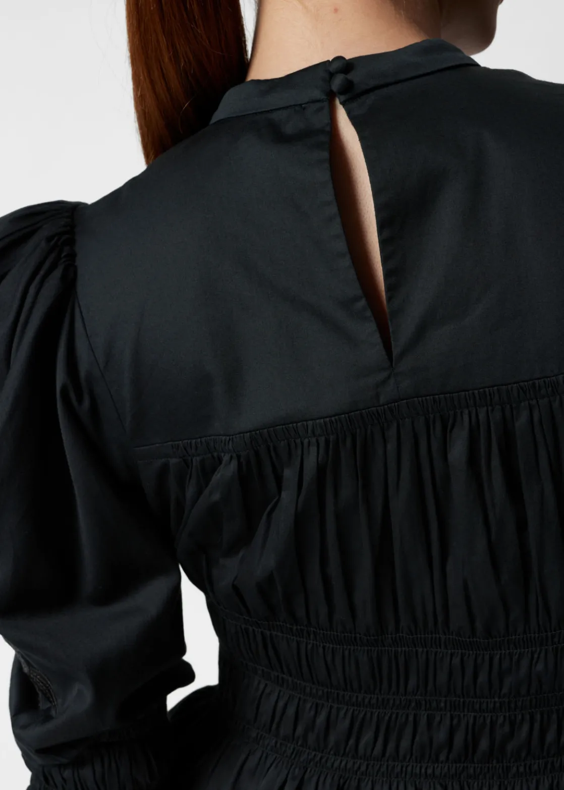 Puff Sleeve Peplum Blouse