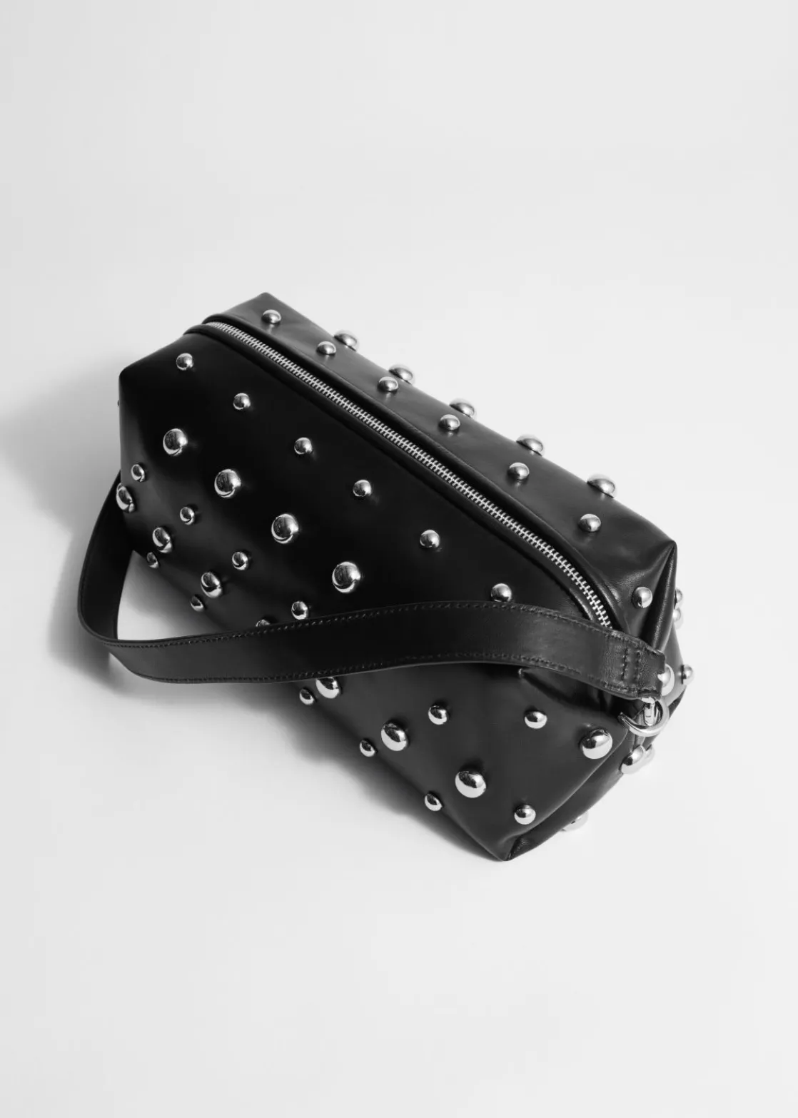 Studded Leather Clutch